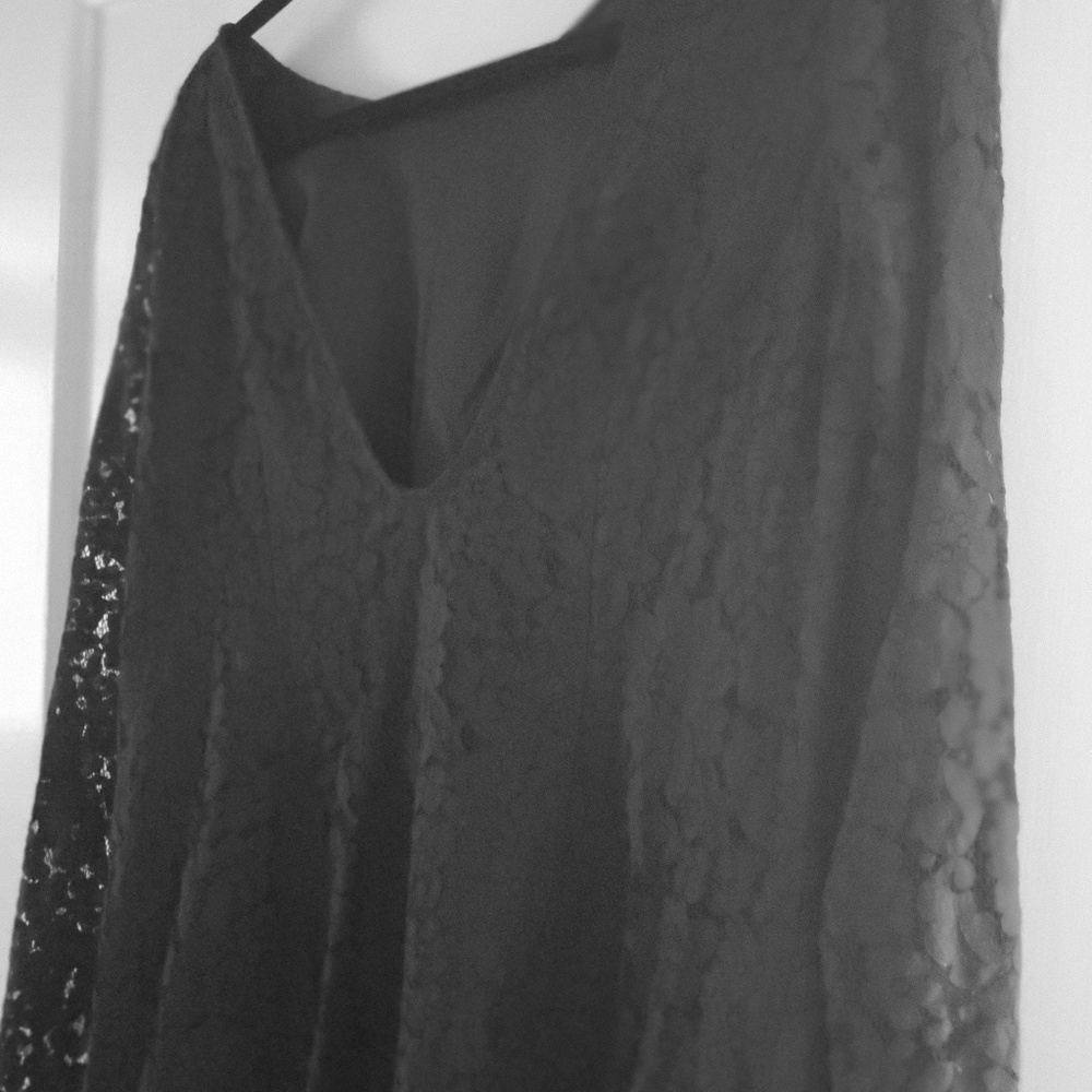 Black lace dress
